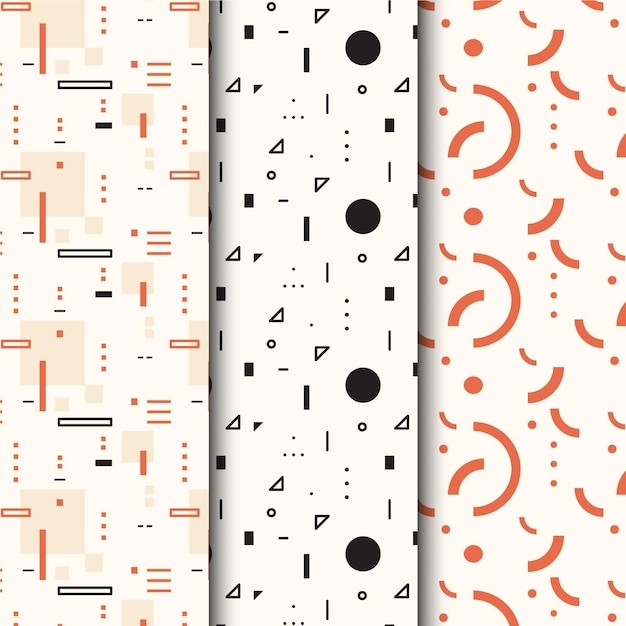 手绘抽象涂鸦花纹图案