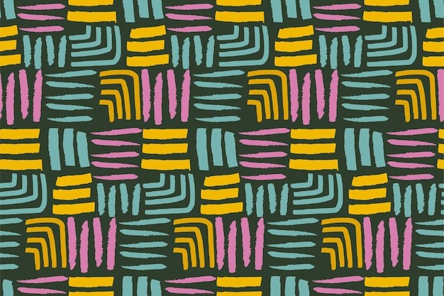 手绘抽象涂鸦花纹图案