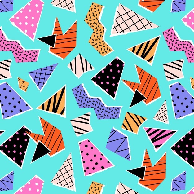 手绘抽象涂鸦花纹图案