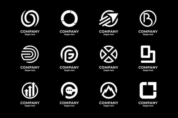 一套字母O标志logo