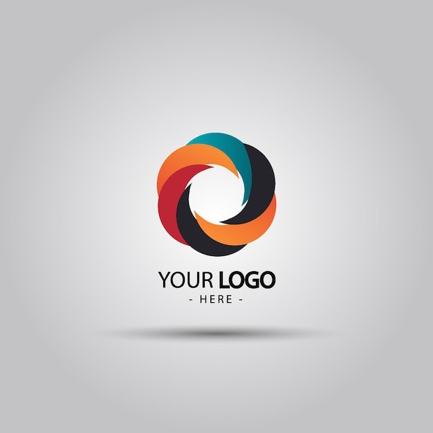 抽象圆环标志logo