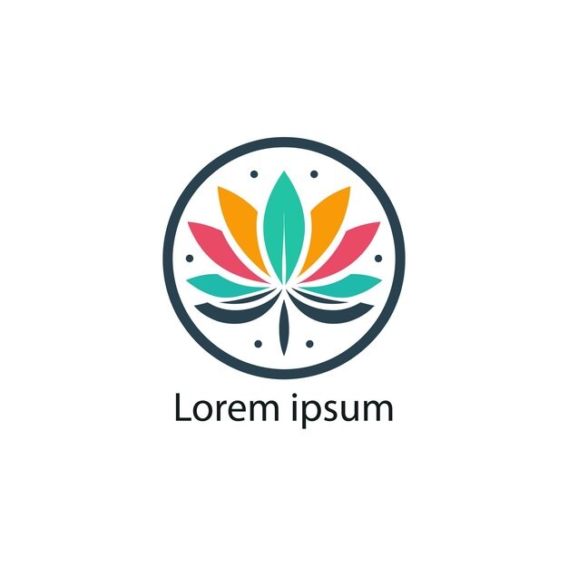 瑜伽莲花标志logo