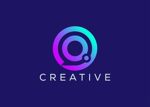 聊天字母O标志logo