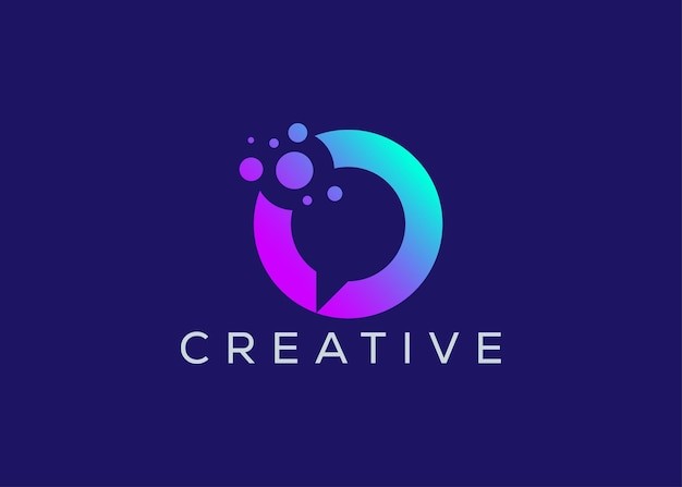 聊天字母O标志logo