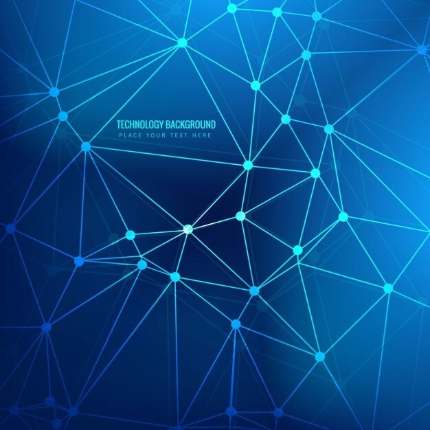 抽象多边形点线科技背景