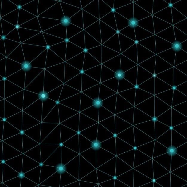 抽象多边形点线科技背景