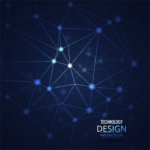 抽象多边形点线科技背景