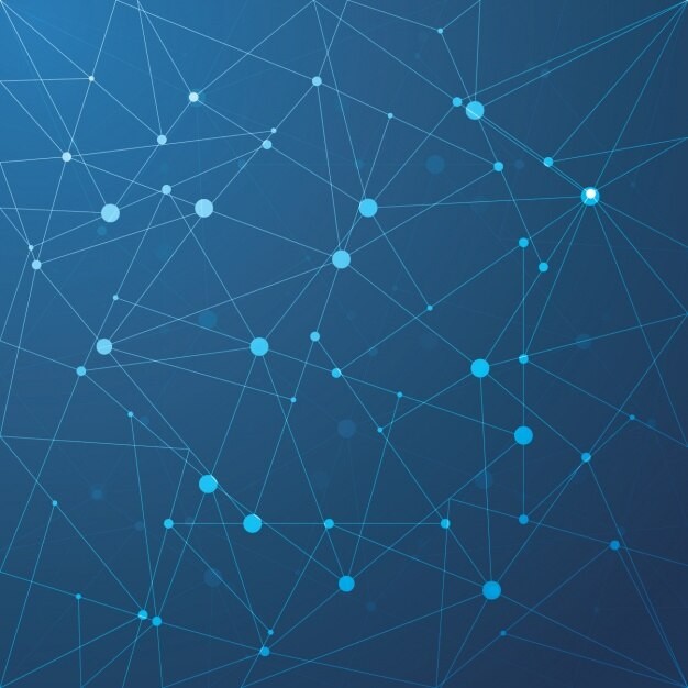 抽象多边形点线科技背景