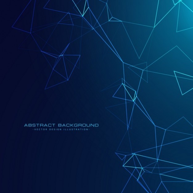 抽象多边形点线科技背景