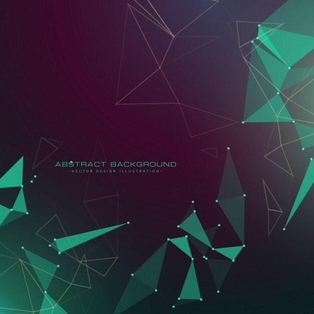 抽象多边形点线科技背景