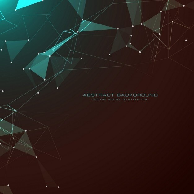 抽象多边形点线科技背景