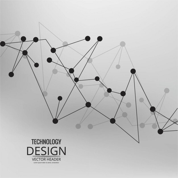 抽象多边形点线科技背景