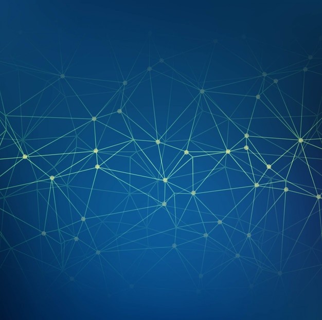 抽象多边形点线科技背景