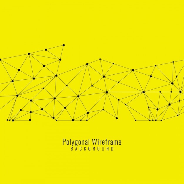 抽象多边形点线科技背景