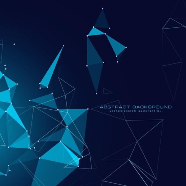 抽象多边形点线科技背景