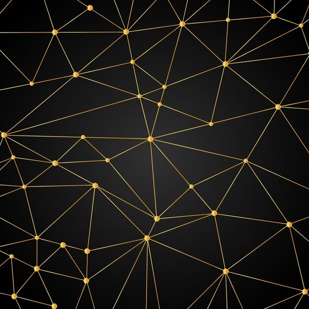 抽象多边形点线科技背景