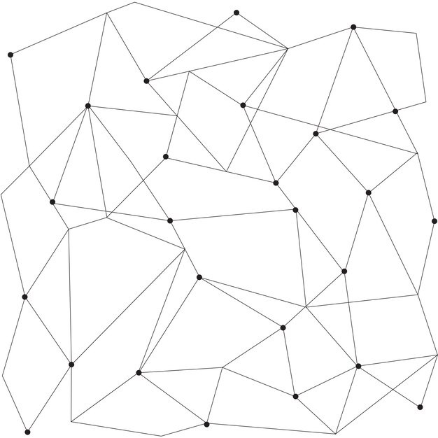 抽象多边形点线科技背景