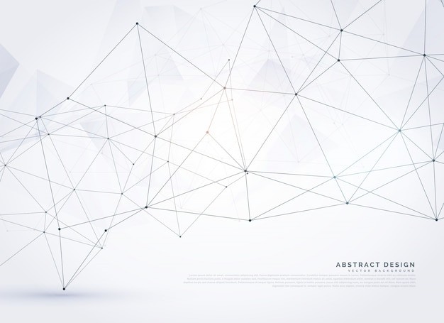 抽象多边形点线科技背景