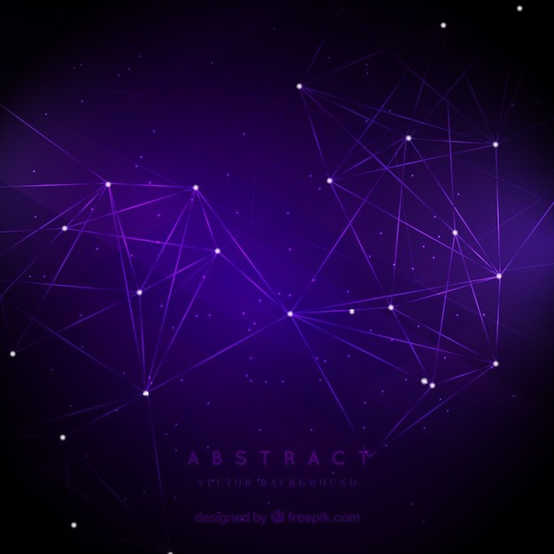 抽象多边形点线科技背景