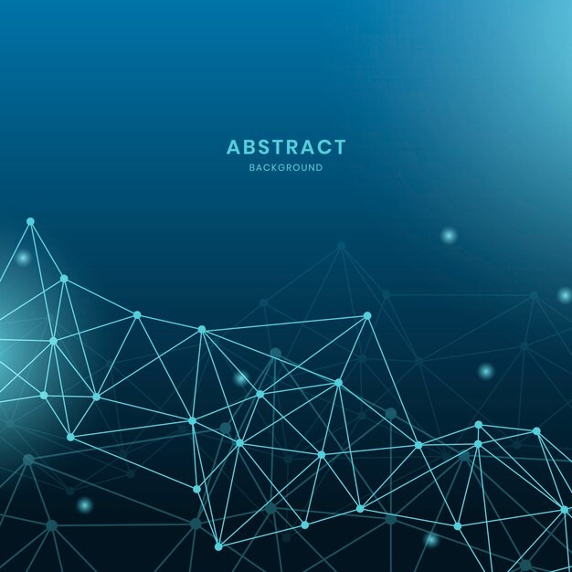 抽象多边形点线科技背景