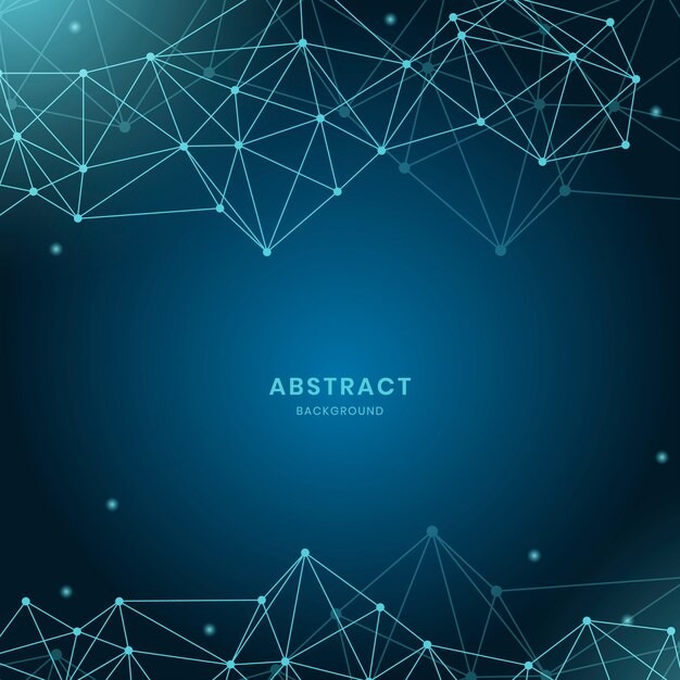 抽象多边形点线科技背景