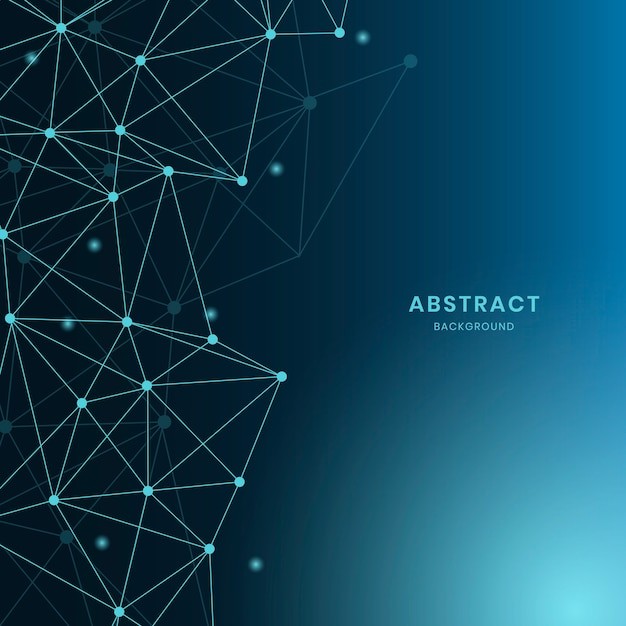 抽象多边形点线科技背景