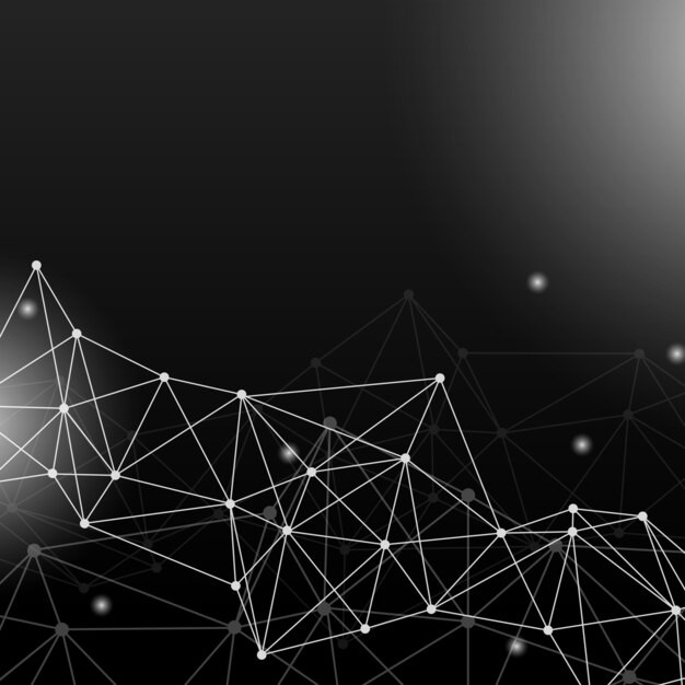 抽象多边形点线科技背景