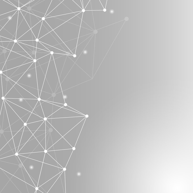 抽象多边形点线科技背景