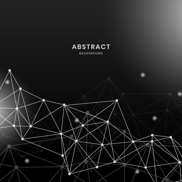 抽象多边形点线科技背景