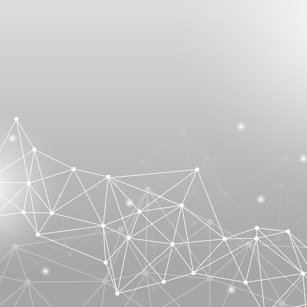 抽象多边形点线科技背景