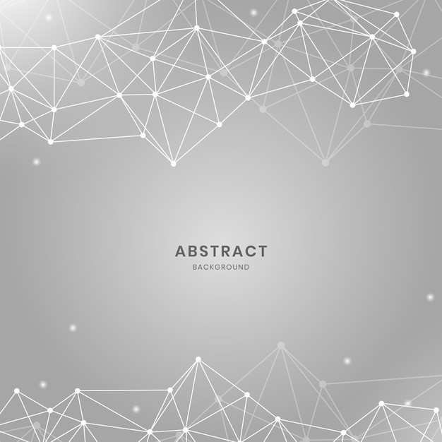 抽象多边形点线科技背景