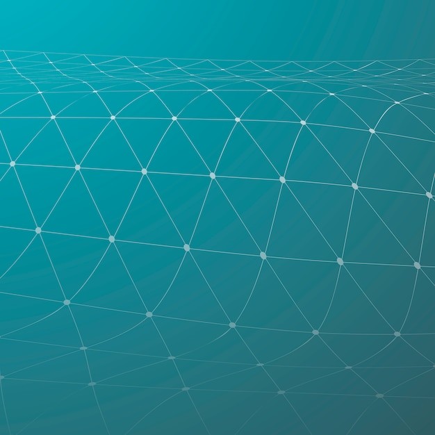 抽象多边形点线科技背景