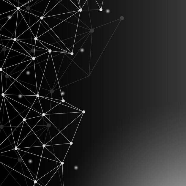 抽象多边形点线科技背景