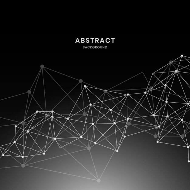 抽象多边形点线科技背景