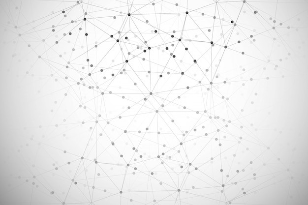 抽象多边形点线科技背景