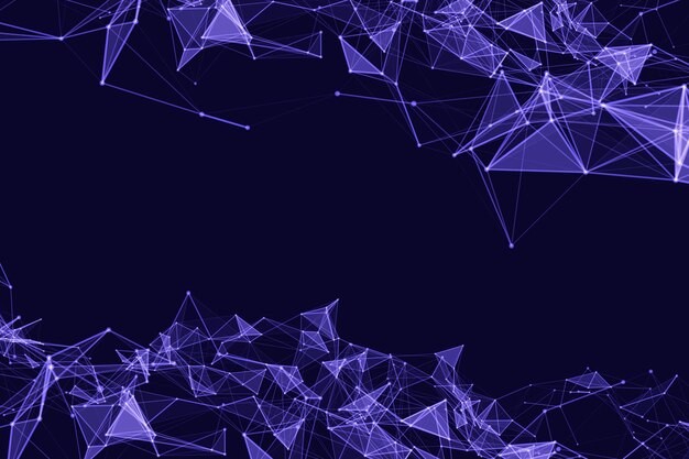 抽象多边形点线科技背景