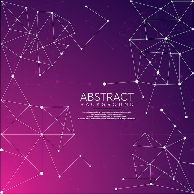 抽象多边形点线科技背景