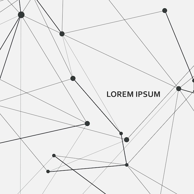 抽象多边形点线科技背景