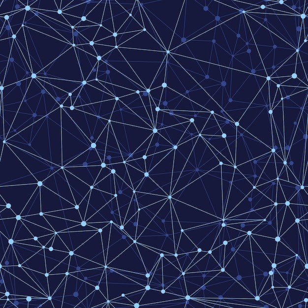 抽象多边形点线科技背景