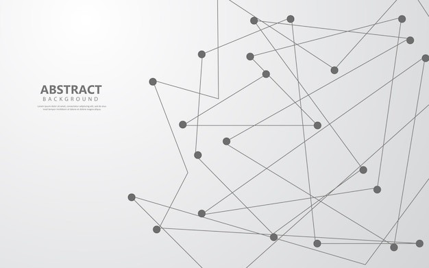 抽象多边形点线科技背景