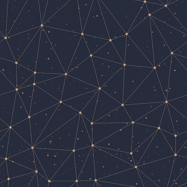 抽象多边形点线科技背景