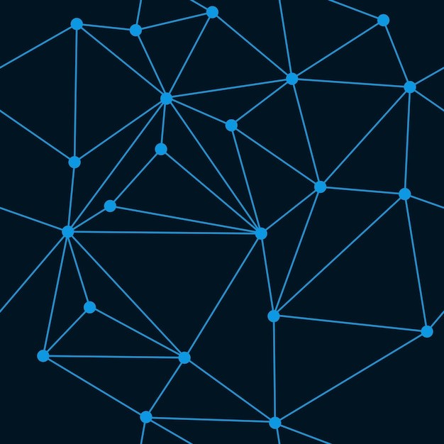 抽象多边形点线科技背景