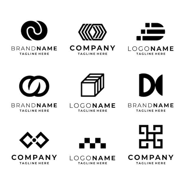 现代抽象无限标志logo