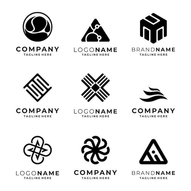 现代抽象标志logo