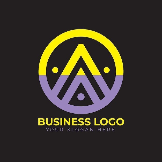 三角形圆形标志logo