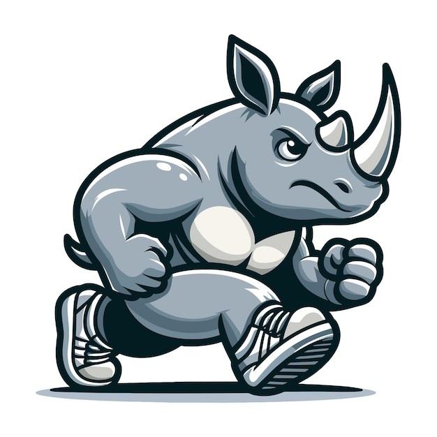 犀牛插画