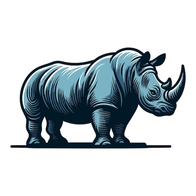 犀牛插画