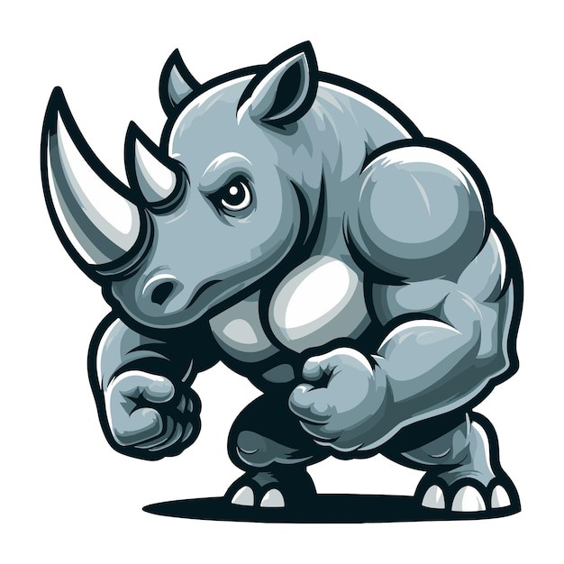 犀牛插画
