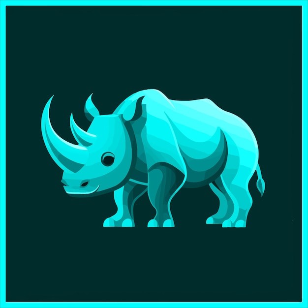 犀牛插画