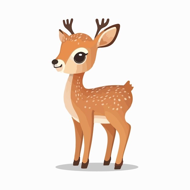 矢量可爱鹿卡通风格